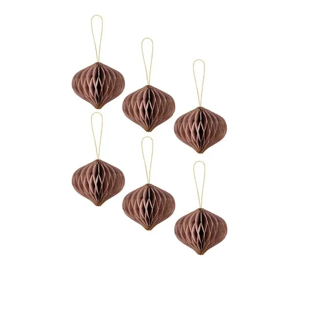 6Pcs Waben Ball Dekoration Neue Dekoration Anhänger Hochzeit Dekoration Mini Anhänger Weihnachten Baum Dekoration Ball