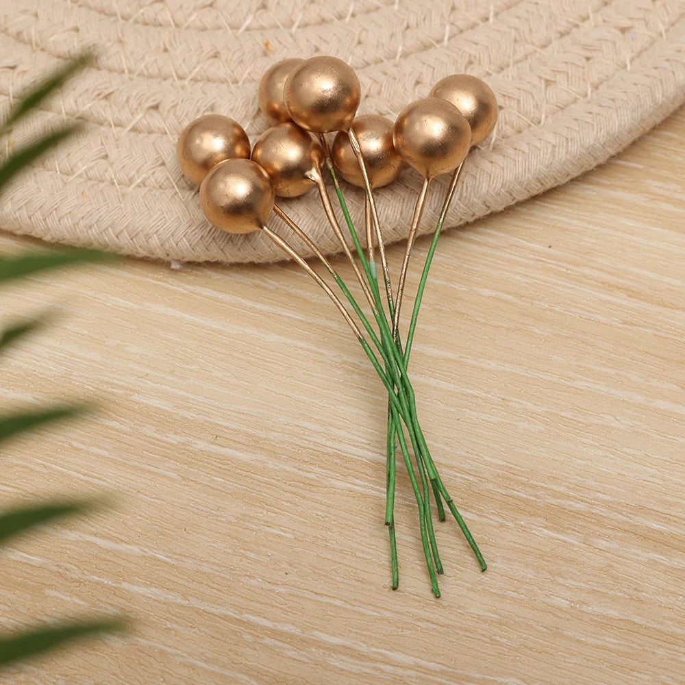 50–1200 Stück künstliche Stechpalmen-Beeren – Mini-Deko für Weihnachtsbaum, Kränze, DIY-Handwerk & festliche Partydeko