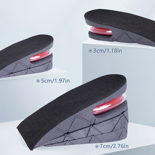 Unisex Einlegesohlen mit Luftpolster – Abnehmbare Höhensteigerung, Stoßdämpfung & Komfort für Sport und Alltag