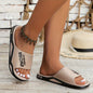 Damen Slip-On Zehentrenner – Weiße Sommer-Flip-Flops mit Rutschfester Gummisohle & Gepolsterter Innensohle, Leichte Strand- und Pool Sandalen