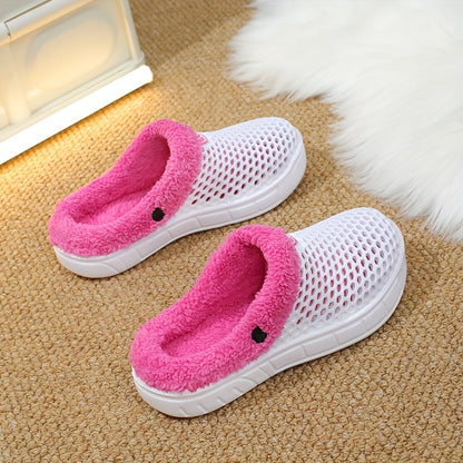 Unisex Winter Hausschuhe – Rutschfeste, Gepolsterte EVA-Sohle, Warmes Geschlossenes Design – Bequeme Slip-On Schuhe für Innen & Außen, Leicht zu Reinigen