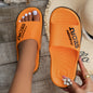 Damen Slip-On Zehentrenner – Weiße Sommer-Flip-Flops mit Rutschfester Gummisohle & Gepolsterter Innensohle, Leichte Strand- und Pool Sandalen