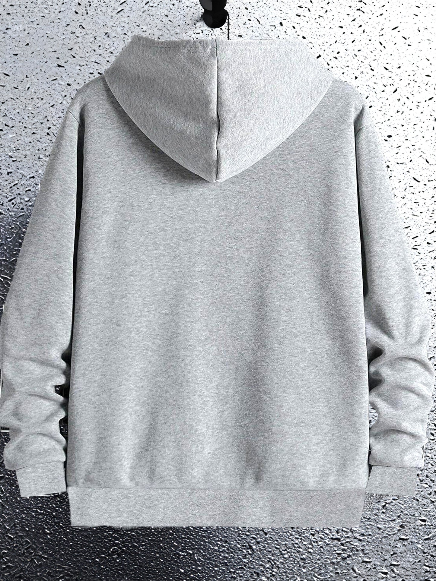 Herren Kapuzenpullover aus schwerem 100 % Polyester – Navyblauer lässiger Winter-Hoodie mit Kapuze, dicker warmer Pullover für Herbst & Winter, maschinenwaschbarer Pullover mit regulärer Passform (nicht trocknergeeignet)