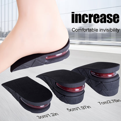 Unisex Einlegesohlen mit Luftpolster – Abnehmbare Höhensteigerung, Stoßdämpfung & Komfort für Sport und Alltag