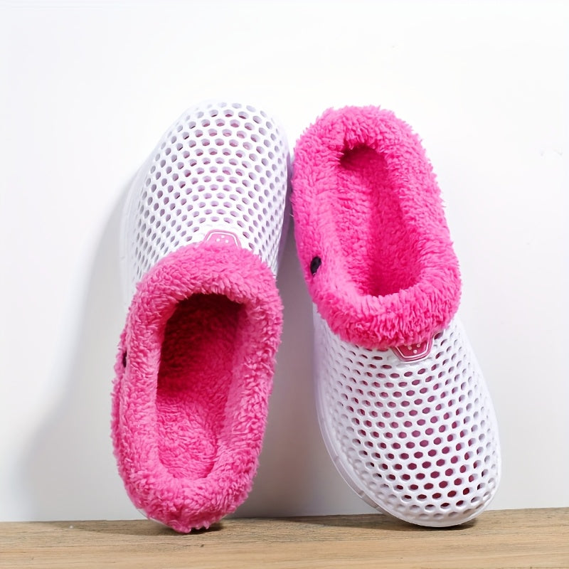 Unisex Winter Hausschuhe – Rutschfeste, Gepolsterte EVA-Sohle, Warmes Geschlossenes Design – Bequeme Slip-On Schuhe für Innen & Außen, Leicht zu Reinigen