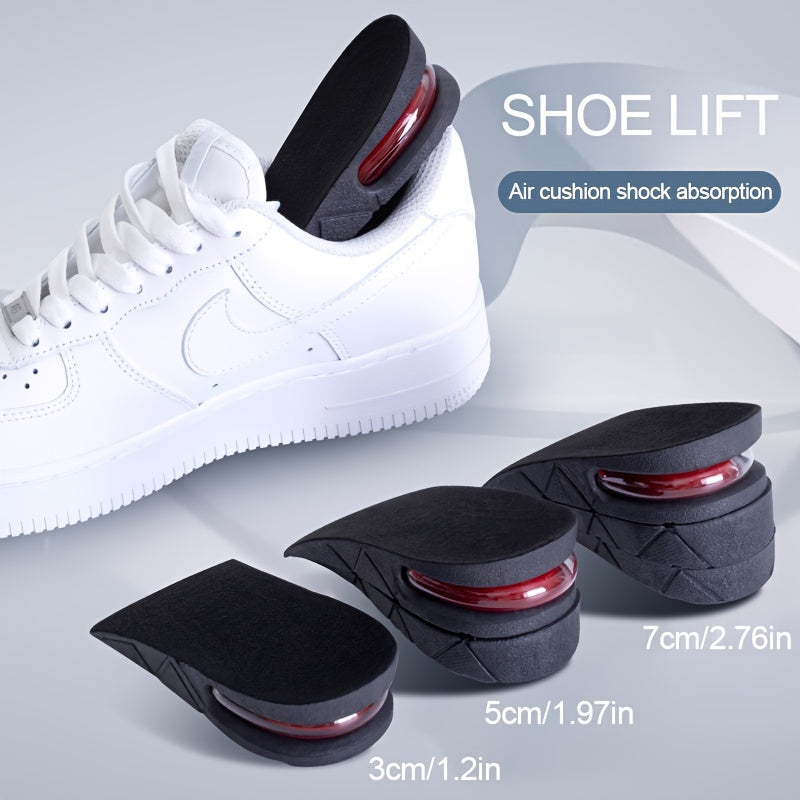 Unisex Einlegesohlen mit Luftpolster – Abnehmbare Höhensteigerung, Stoßdämpfung & Komfort für Sport und Alltag