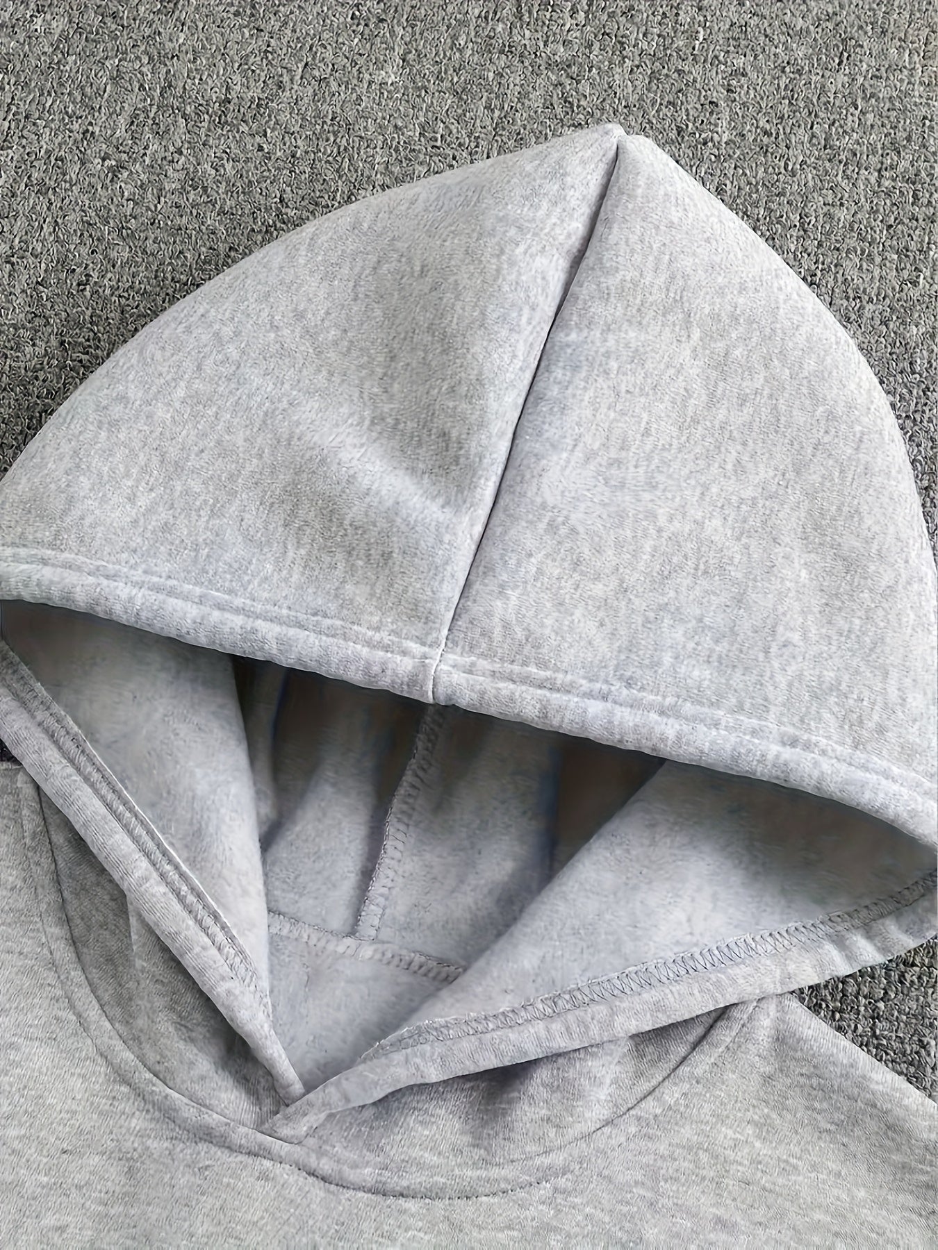 Herren Kapuzenpullover aus schwerem 100 % Polyester – Navyblauer lässiger Winter-Hoodie mit Kapuze, dicker warmer Pullover für Herbst & Winter, maschinenwaschbarer Pullover mit regulärer Passform (nicht trocknergeeignet)