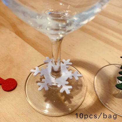 Weihnachten Wein Glas Dekorationen Santa Claus Schneemann Elch Wein Tasse Ring Neue Jahr Weihnachten Party Hause Tisch Dekoration Weihnachten Geschenke