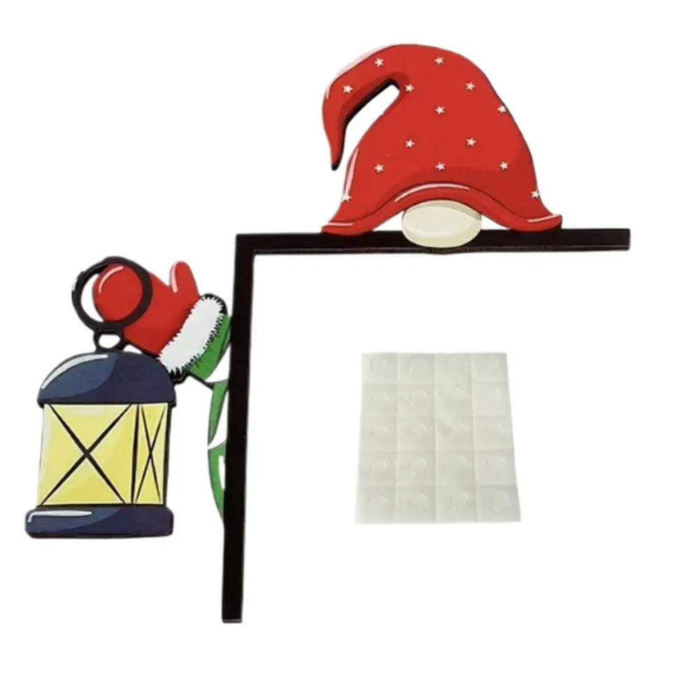 Neue Santa Claus Tür Rahmen Dekoration Holz Tür Ecke Santa Claus Elch Zeichen Urlaub Tür Dekorationen Indoor Outdoor Weihnachten