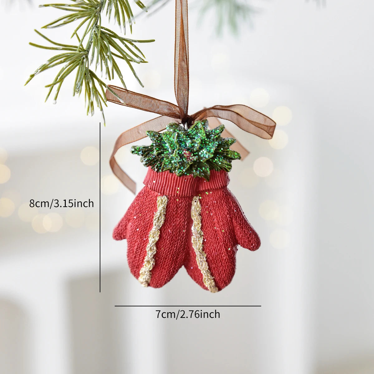 1 weihnachtlicher Schaukelpferdekranz aus Kunstharz, dekorativer Anhänger für Fensterdekorationen für den Innenbereich, festliche Party-Ornamente