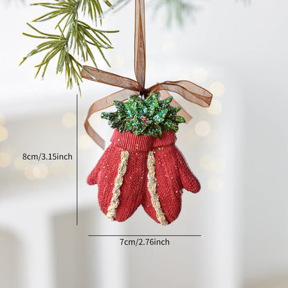 1 weihnachtlicher Schaukelpferdekranz aus Kunstharz, dekorativer Anhänger für Fensterdekorationen für den Innenbereich, festliche Party-Ornamente