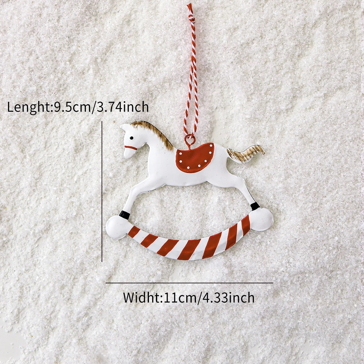 Weihnachtsdekoration, kleiner Anhänger, Soldat, Weihnachtsmann, doppelseitiges Eisenblech, Eisenkunst, Weihnachtsdekoration, Anhänger