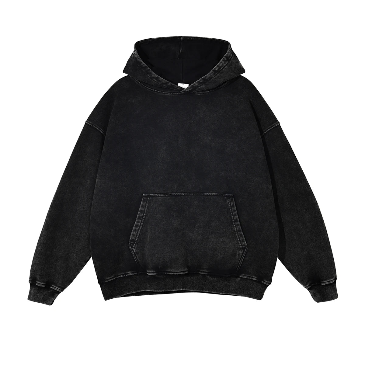 Heavyweight High Street Washed 520G Hooded Sweatshirt Vintage Dark Loose Oversized Unisex Hoodie