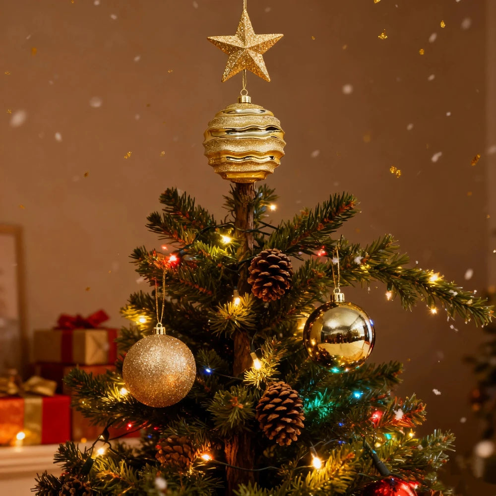 3 Stück 15 cm Weihnachtskugeln – dekorative bunte Ornamente für Einkaufszentren & Hotels – festliche Weihnachtsdekorationen