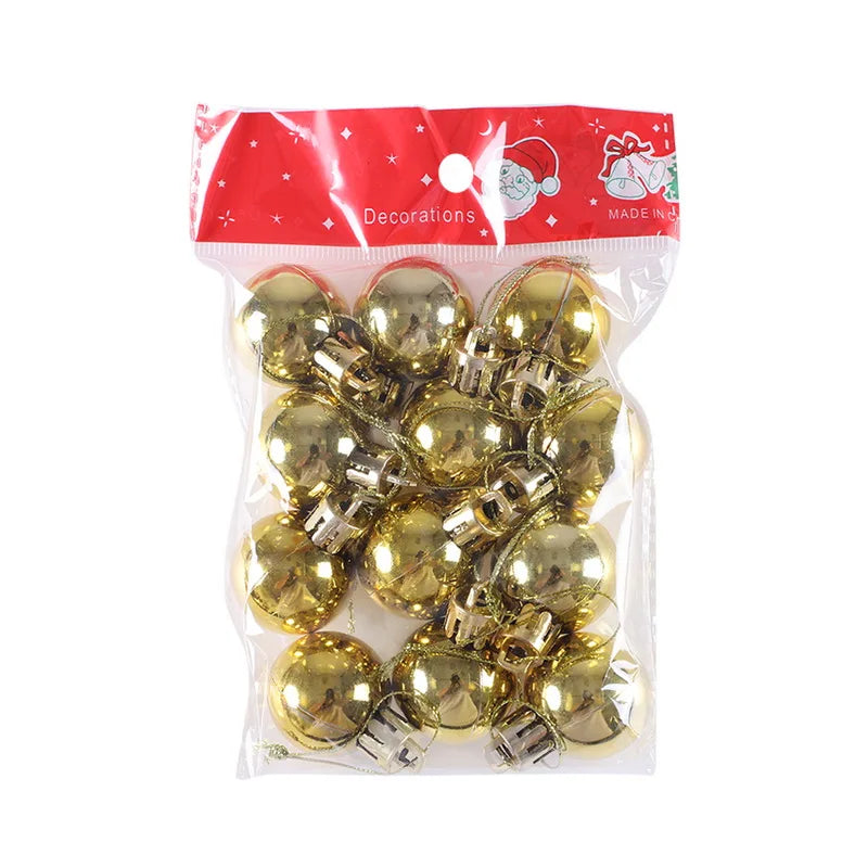 12 stücke 3 cm Weihnachten Ball Weihnachten Baum Ornament Hängen Anhänger Glitter Baubles Kugeln Hause Weihnachten Dekoration Neue Jahr geschenk