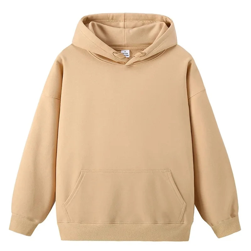 Loose Fit Hoodie Sweatshirt 45 Cotton Couples Matching Unisex Autumn Colors for Men And Women Restaurant Casual Wear