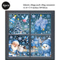 Weihnachten Fenster Statische Klampft Schneemann Santa Claus Schneeflocke Rentier Nette Weihnachten Dekoration Aufkleber Aufkleber Hause Ornamente Liefert
