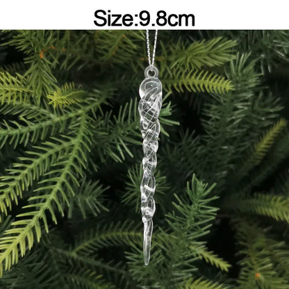5 stücke Weihnachten Home Dekorationen Kristall Acryl Ornamente Schneeflocke Elch Weihnachten Baum Hängen Anhänger Navidad 2025 Neue Jahr Geschenk
