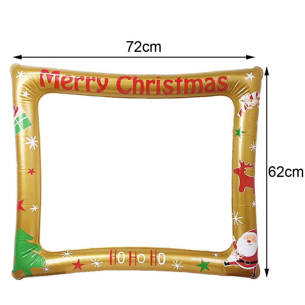 Weihnachten Party Foto-Booth Requisiten Rahmen – Lustige Papierbrillen & Party-Deko für Kinder und Erwachsene