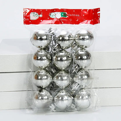 12 stücke 3 cm Weihnachten Ball Weihnachten Baum Ornament Hängen Anhänger Glitter Baubles Kugeln Hause Weihnachten Dekoration Neue Jahr geschenk