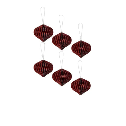 6Pcs Waben Ball Dekoration Neue Dekoration Anhänger Hochzeit Dekoration Mini Anhänger Weihnachten Baum Dekoration Ball