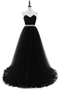 Misshow Elegant Sweetheart Ball Gown Tulle Prom Dress Vintage Style Off Shoulder Chic Evening Party Dresses with Sequin Belt