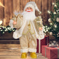 32 cm Weihnachtsmann Figur – Stehende Santa-Puppe für Weihnachten, Festtagsdeko & Party-Ornamente (12 Zoll)