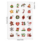 1/3/5 Blatt Weihnachten Adventskalender Aufkleber – Weihnachtscountdown Geschenkverpackung Etiketten, Frohe Weihnachten Party Dekoration, Neujahr
