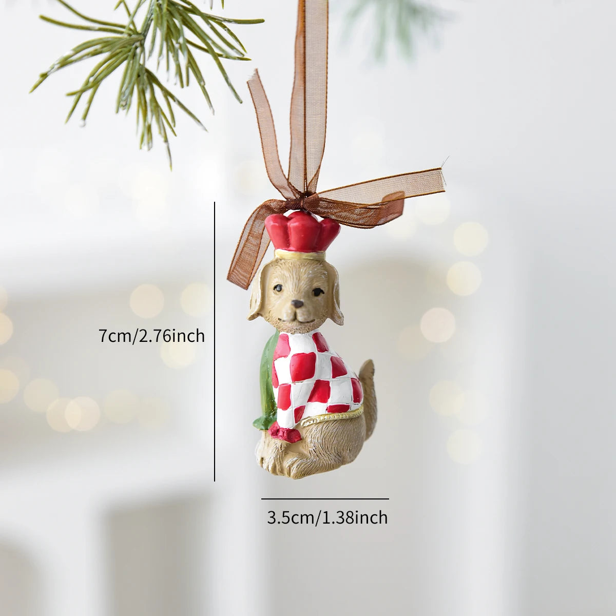 1 weihnachtlicher Schaukelpferdekranz aus Kunstharz, dekorativer Anhänger für Fensterdekorationen für den Innenbereich, festliche Party-Ornamente