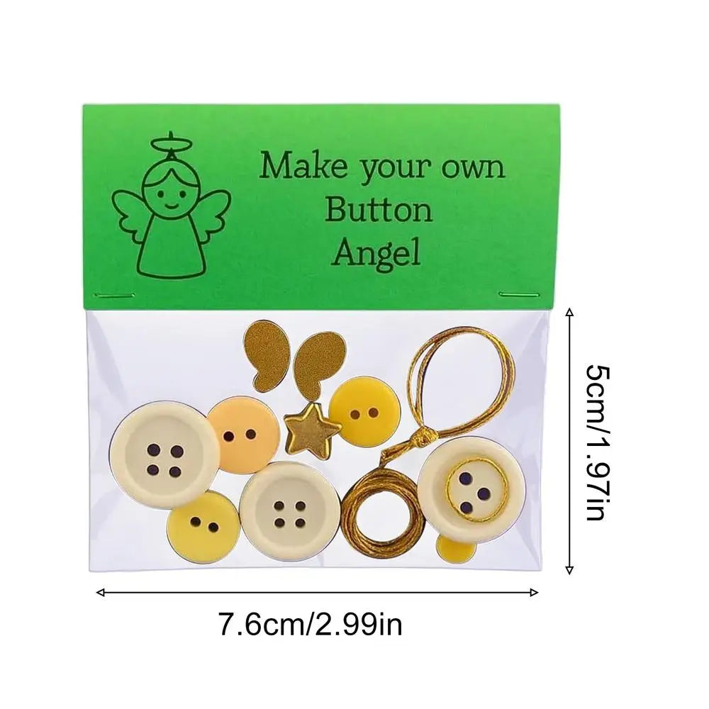 DIY Knopf-Weihnachtsbaum-Ornament-Set – handgemachte Schneemann-Bastelsets für festliche Weihnachtsbaumdekoration und Partydeko