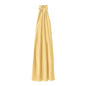 KONDALA Sexy Chic Yellow Women Dress Solid Halter Sleeveless Backless Lace-up Long Vestidos New Fashion 2025 Evening Club Dress
