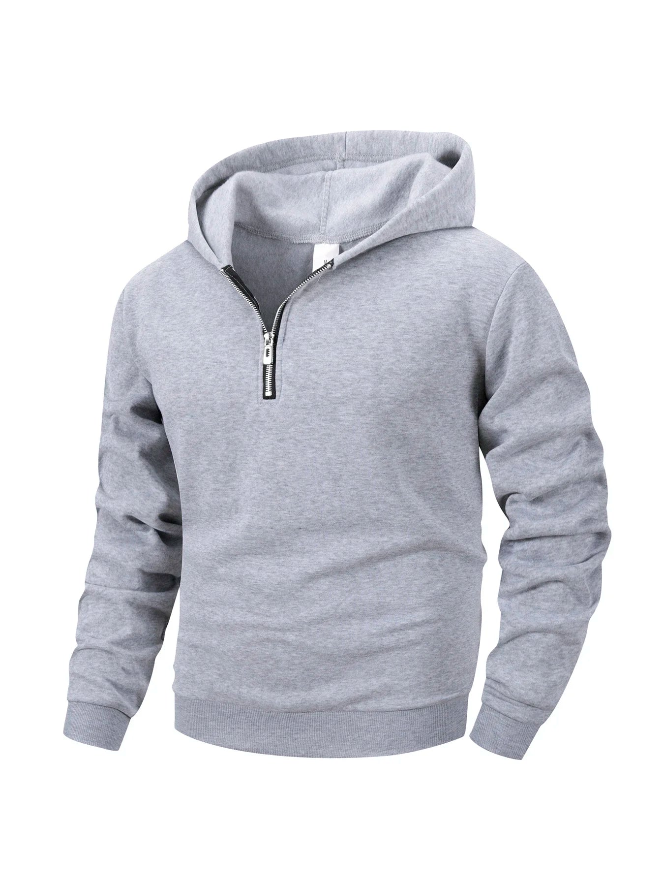 Men's Casual Sweatshirt Hoodies Long Sleeve Stand Collar Half Zipper Pullover Solid Sweatshirt Autumn Outdoor Streetwear for Men