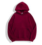 500GSM Heavy Weight Fashion Men's Hoodies New Autumn Winter Casual Thick Cotton Men's Top Solid Color Hoodies Sweatshirt Male