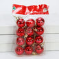 12 stücke 3 cm Weihnachten Ball Weihnachten Baum Ornament Hängen Anhänger Glitter Baubles Kugeln Hause Weihnachten Dekoration Neue Jahr geschenk