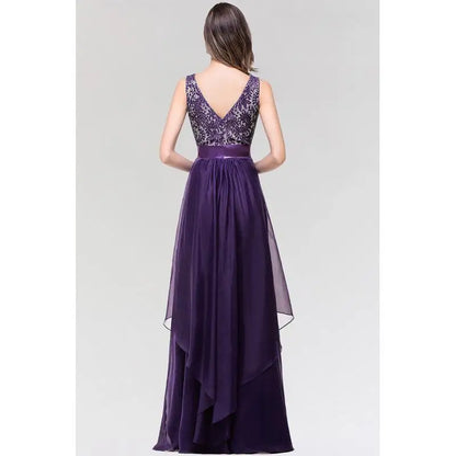 2025 Charming Prom Dress O-Neckline Illusion Lace Appqulies Corest Sleeveless Chiffon Skirt Long Maxi Gown Formal Occasion Gown