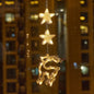 Weihnachten LED Saugnapf Lichter – Santa Claus, Schneeflocke & Elch Fenster Dekoration für Weihnachten & Neujahr Navidad