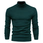 2021 New Winter Men Turtleneck Sweater Casual Solid Color Warm Pullover High Quality Slim High Neck Long Sleeve Sweater Men