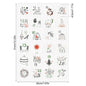 1/3/5 Blatt Weihnachten Adventskalender Aufkleber – Weihnachtscountdown Geschenkverpackung Etiketten, Frohe Weihnachten Party Dekoration, Neujahr