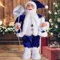 32 cm Weihnachtsmann Figur – Stehende Santa-Puppe für Weihnachten, Festtagsdeko & Party-Ornamente (12 Zoll)