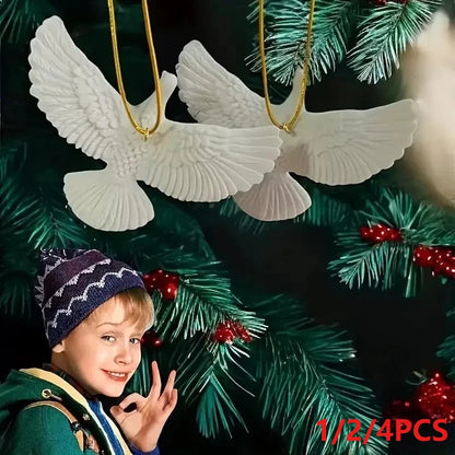 1/2/4 Weihnachtsdekorationen im Taubenstil – Freundschaftstauben – Kreative Dekorationen für Weihnachtsfeiern und Veranstaltungsorte