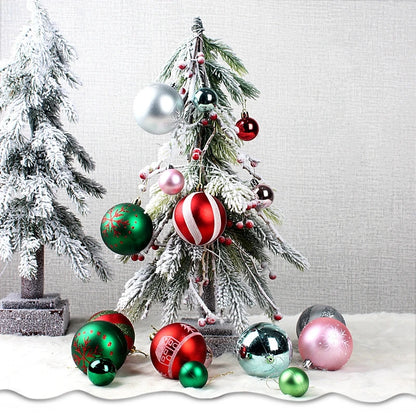 44Pcs 3/6CM Weihnachten Ball – Weihnachtsbaum Dekoration Ornamente für Wohnkultur, Halloween, Neujahr, Navidad Anhänger & Ball Zubehör