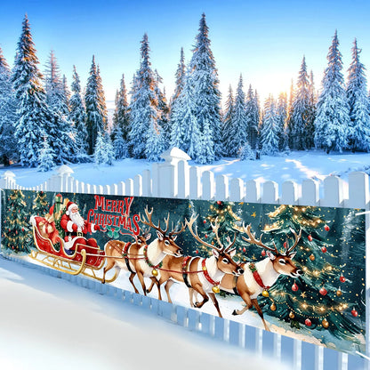 Frohe Weihnachten Banner – Weihnachtsfeier-Dekoration, Kinderfavorit , Weihnachtsmann Motiv, Navidad Natal, Neujahrs-Geschenk