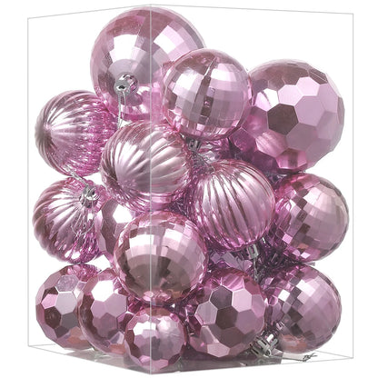 24/30 Stück 6CM Weihnachten Kugeln Dekoration – Weihnachtsbaum Ornamente Ball Anhänger für Haus & Zimmer Dekor  Neujahr Navidad