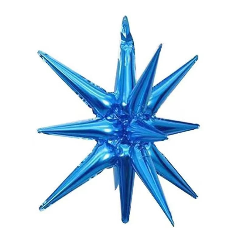 2/5/10 Stück Starburst Luftballons – Roségold, Silber, Gold – 22 Zoll Explosion Stern Folienballons für Geburtstag, Hochzeit & Partydekoration