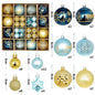 44Pcs 3/6CM Weihnachten Ball – Weihnachtsbaum Dekoration Ornamente für Wohnkultur, Halloween, Neujahr, Navidad Anhänger & Ball Zubehör