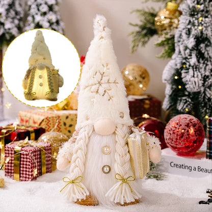 Gestrickter LED-Zwerg, Nachtlicht, gesichtslose Plüschpuppe,  Weihnachtsdekoration, Baumschmuck, Urlaub, Heimdekoration, Geschenk