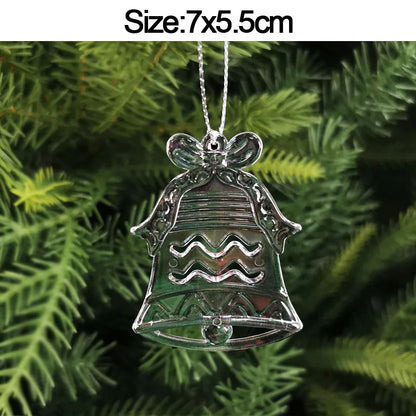 5 stücke Weihnachten Home Dekorationen Kristall Acryl Ornamente Schneeflocke Elch Weihnachten Baum Hängen Anhänger Navidad 2025 Neue Jahr Geschenk