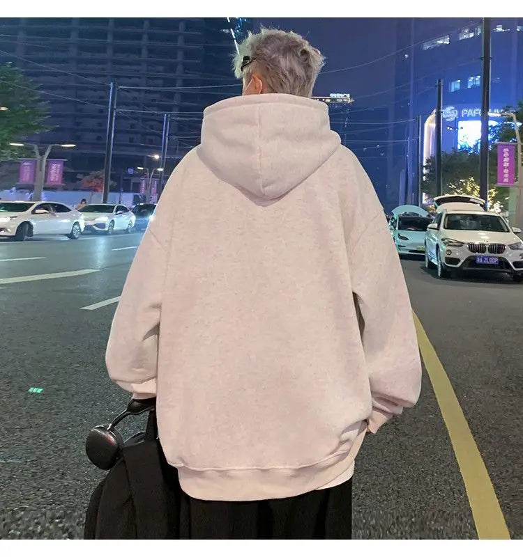 Must-Have Men's Fashion Hoodie | Effortless Casual Style | Long Sleeve Printed Sweatshirt with Pocket for Cool Weather