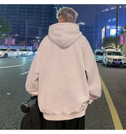 Must-Have Men's Fashion Hoodie | Effortless Casual Style | Long Sleeve Printed Sweatshirt with Pocket for Cool Weather