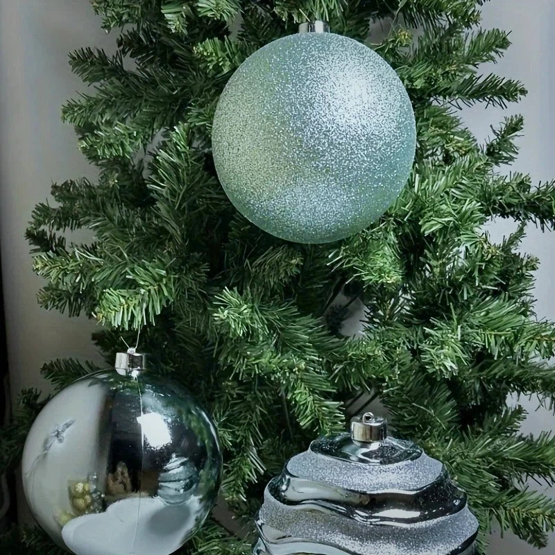 3 Stück 15 cm Weihnachtskugeln – dekorative bunte Ornamente für Einkaufszentren & Hotels – festliche Weihnachtsdekorationen